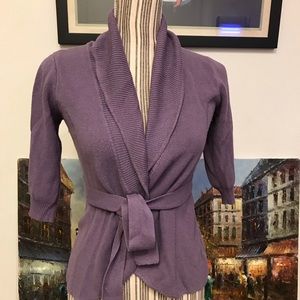 The Limited Purple Cardigan